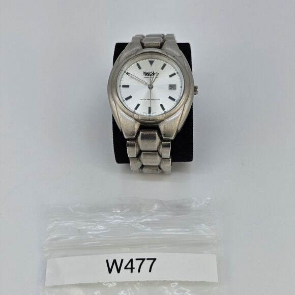 Massimo Men's Watch 37MM Gray Dial Date Gray Bracelet Band 6" New Battery - Picture 12 of 12